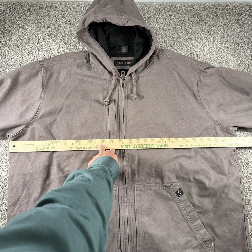 Vintage Dri Duck Crossfire Jacket Mens 3XL Canvas Heavyweight Thermal Lined Work
